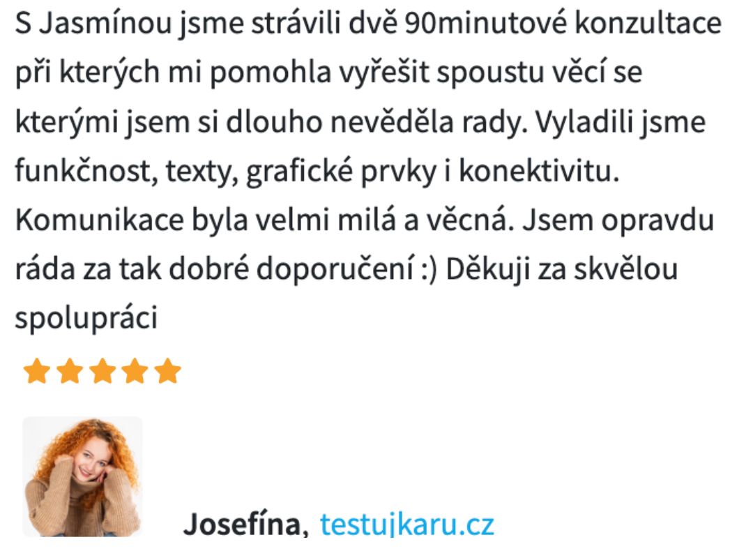 jasmina bosanacová zkušenosti reference